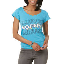 Joe Boxer Juniors Graphic T Shirt Coffee Size