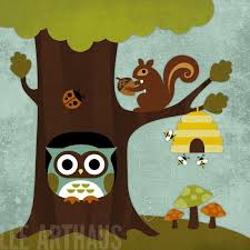 107 Owl Squirrel Bees And Tree Owl Squirrel Bee