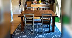 Kitchen island with prep space, and wine bottle storage cubes. Farmhouse Kitchen Table Project By Charles At Menards