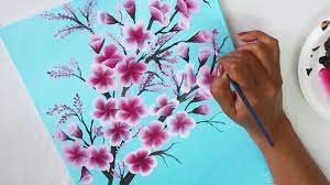 Get some fresh ideas for your flower paintings! Step By Step Painting Flowers On Canvas Painting Inspired