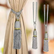 Ebay is here for you with money back guarantee and easy return. Buy Story Home Polyster Curtain Tie Back Home Decorative Braided Tassel Rope Tiebacks For Home Room Kitchen Door Window Set Of 2 Grey 23 Inch Online In Uae Sharaf Dg