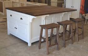 Custom Made Centre Island And Three Bar Stools Free Standing Kitchen Units Modern Kitchen Design Kitchen Design