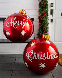 Get free shipping on qualified christmas yard decorations or buy online pick up in store today in the holiday decorations what are the shipping options for christmas yard decorations? Outdoor Merry Christmas Ornaments Balsam Hill