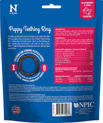 This delectable dental treat is made to be completely edible to provide a safe chewing experience for your growing puppy. Amazon Com N Bone Puppy Teething Rings Blueberry Bbq 3 Pack Multicolor Regular Pet Supplies
