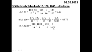 Werde fit in mathe mit matheaufgaben von mathefritz. 3 5 Dezimalbruche Durch 10 100 1000 Dividieren Youtube