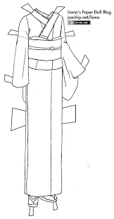 Black And White Kimono Clipart How To Draw A Kimono Google Search White Camellia White Kimono Paper Dolls Printable