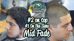 Mid Medium Fade 2 On Top 1 On Sides Line Up Youtube