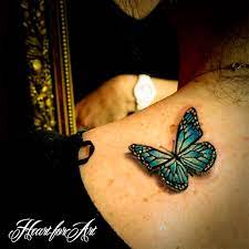 3d Butterfly Shoulder Tattoo Ideas Center