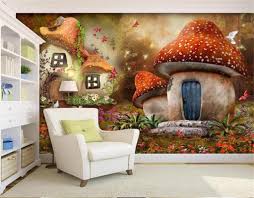 53 cm widen 10 mtr length roll/106cm x 15 mtr roll. Low Price Wall Paper 3d Wallpaper Fairy Tale Mushroom House Childrens Room Tv Background Wall Decoration Mural Wall Paper Cartoon From Yunlin888 10 42 Dhgate Com
