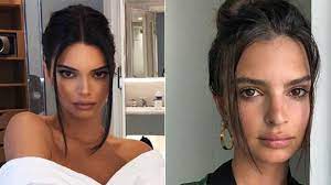 Just take a look at stylish stars like emily ratajkowski, hailey bieber, and kendall jenner. Kendall Jenner Emily Ratajkowski See Their Scary Lookalike Pic Hollywood Life