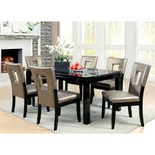 To dining room table and six chairs. Furniture Of America Foa Evant I Cm3320t 7pc Contemporary Dining Table Set With Six Chairs Del Sol Furniture Dining 7 Or More Piece Sets