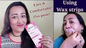 Moom organic hair removal with tea tree oil. Remove Facial Hair With Veet Instant Waxing Strip Best Safe Option Youtube