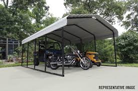 Quickly convert your 10 x 20, 1 3/8 in. Shelter Logic Arrow Storage All Weather Carport 10 X 20 X 7 Cph102007 California Car Cover Co