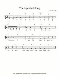 Ariel skelley / getty images an alphabet is made up of the letters of a language, arranged. Alphabet Song Abcs Free Lead Sheet With Melody Chords And Lyrics
