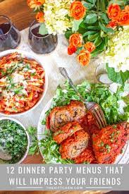 All of these dinner ideas yield enough for five or more people, so nobody's leaving the table hungry. Dinner Party Menu Ideas 12 Dinner Party Menus For Every Ocassion