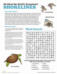 Shoreline Ecosystem Worksheet Education Com Ecosystems Education Com Fun Science