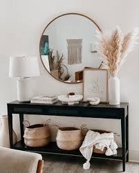 A live edge entry table is a surefire way to stun your guests, if you care, but most importantly, a stylish piece that comes in exceptionally handy in your everyday life. Studio Mcgee Entry Table In 2021 Entry Table Decor Living Room Console Farmhouse Decor Living Room