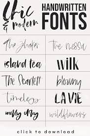 Modern Handwritten Fonts Handwritten Fonts Lettering Fonts Aesthetic Fonts