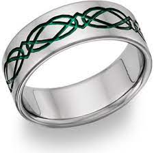 Mens Celtic Wedding Bands With Emeralds Celtic Wedding Bands Tattoo Wedding Rings Irish Wedding Rings