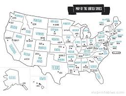 Printable Map Of The Usa Mr Printables States And Capitals United States Map Printable Maps