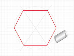 How To Draw A Hexagon Draw A Hexagon Hexagon Quilt Pattern Regular Hexagon