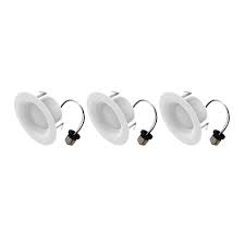Led spotlights bulbs 1w 12v & led spotlights bulbs 1w 12v. Ecosmart 4 Inch 65w Equivalent Daylight 5000k Integrated Led Recessed Trim Light 3 Pack The Home Depot Canada