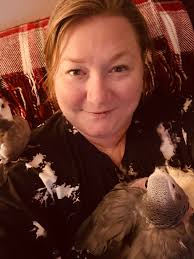 Celebrating african grey parrot Shasta's 31st birthday