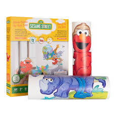 Looks great on our grandsons bedroom wall and very easy to hang. Wall Stories Kids Wall Stickers Sesame Street Elmo Goes To The Zoo Interactive Wall Stickers For