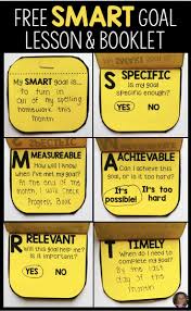 Setting Smart Goals Lesson And Booklet Freebie Smart Goals Counseling Lessons Goal Setting Lessons