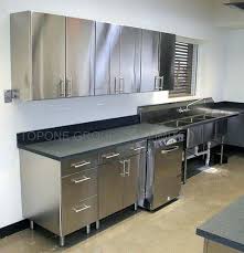 custom stainless steel cabinets kitchen