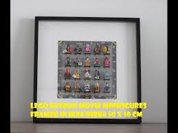 Lego Batman Movie Minifigures Framed In Ikea Ribba Frame Diy Youtube