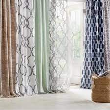 Martha Stewart Living River Mist Moroccan Geo Back Tab Curtain 1622318 The Home Depot Morrocan Decor Tab Curtains Martha Stewart Living