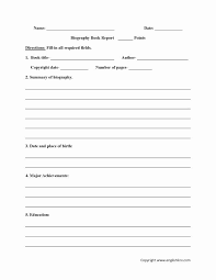Biography Report Template Pdf Luxury Biography Book Report Worksheets In 2020 Biography Book Report Template Book Report Templates Biography Book Report