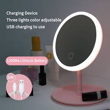 Diy ikea bathroom vanity mirror with lights. Led Makeup Mirror Touch Control Lighted Makeup Vanity Stand Up Desk Ring Light Mirror Led Vanity Mirror Usb Use Shopee Philippines