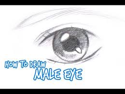Begin by drawing a circle. How To Draw Simple Anime Manga Eye Male Youtube