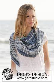 Although you may think of shawls draped over shoulders. Seascape Wrap Drops 211 22 Free Knitting Patterns By Drops Design
