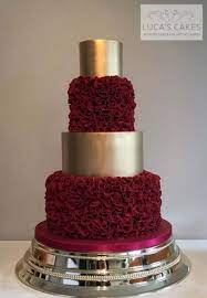Best Wedding Cakes 2 Tier Red Ideas Cool Wedding Cakes Quinceanera Cakes Gold Wedding Cake