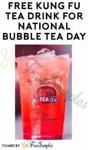 Fully branded return & exchange centre for your store. Free Kung Fu Tea Drink For National Bubble Tea Day App Required Yo Free Samples Bubble Tea Drinking Tea Bubbles