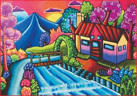 Dengan adanya kegiatan mewarnai, maka kreatifitas dan. Download Gambar Mewarnai Pemandangan Sawah Terasering Buku Gratis