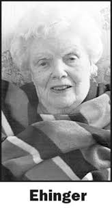 MARY EHINGER Obituary (1928