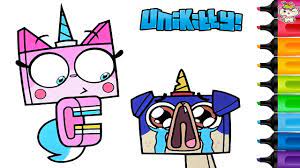 Animation zip file contains png, svg an. Unikitty Coloring Book Pages Puppycorn Crying Rainbow Splash 2 Youtube