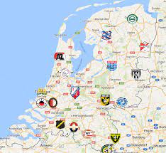2018 Eredivisie Map Football Logo Kids Soccer European Soccer
