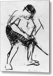 New Artwork Made With Love For You Ready To Decorate Your House Drawing Of A Workman Metal Print By Eakins Thomas Htt Sale Artwork Drawings Art Prints