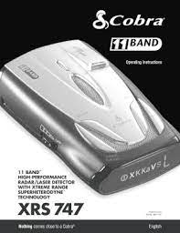 In the city, other radar detectors, motion although all of these cobra radar detectors are great, i highly recommend the cobra rad 450. Fillable Online Radar Xrs 747 Form Fax Email Print Pdffiller
