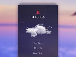Delta Flight App Concept Splash Screen Splash Screen Flight App Splash App