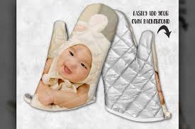 Download Oven Mitt Mockup Sublimation Mark In Red Sublime Oven Mitts