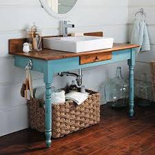 Table Made Vanity Diy Bathroom Vanity Bathroom Recycling Diy Bathroom Decor