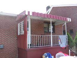Pan Cover Aluminum Awning With Side Cover As Well Side Aluminum Wall Has Louvers In It For Air Aluminum Awnings Canvas Awnings Awning