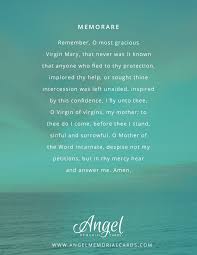 Memorare Funeral Poem Funeral Poems Remembrance Poems Grief Poems