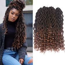 Amazon Com Dorsanee Goddess Faux Locs Crochet Hair Braids Wavy Synthetic Braiding Hair Deep Wave Curly Ends Loc Hair Extension New Style Fashion And Bouncy 6packs T1b 30 Beauty